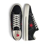 CDG Play Converse Red Heart One Star - Image 4