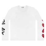 CDG Play L/S Printed Logos T-Shirt