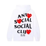 Anti Social Social Club x CDG Hoodie (White) - Image 2