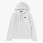 CDG Logo Hoodie White