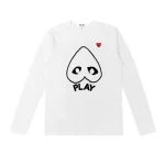 CDG Play Heart Logo Long Sleeve T-Shirt