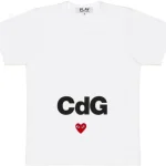 CDG Play T-Shirt White