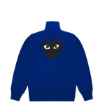 CDG Play Sweatshirt with Big Heart Navy - Image 2