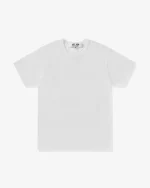CDG Play Unisex Reverse Red Heart T-Shirt White - Image 2