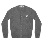 CDG Play Women Cardigan (Grey)