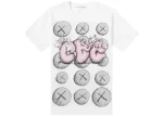 CDG Shirt X KAWS T-Shirt White/Pink/Grey