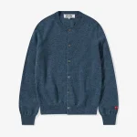 CDG Women Lambswool Cardigan Navy
