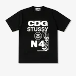 CDG Stüssy T-Shirt Black