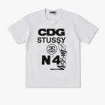 CDG Stüssy T-Shirt White