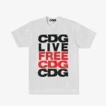CDG Message T-Shirt White