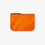 CDG Washed Wallet Zip Pouch Burnt Orange