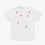 CDG Play Scattered Heart T-Shirt