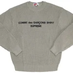 Comme des Garcons Grey Knit Sweater