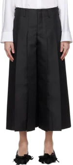 Comme des Garçons Black Gabardine Medium Trousers