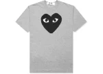 Comme Des Garcons Play Black Heart T-Shirt Grey
