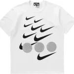 Comme Des Garcons X Nike Blackx Tee White