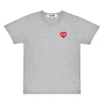 Comme Des Garcons Play Heart Tee (grey)