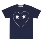 CDG Play T-Shirt With Heart Outline