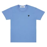 CDG Play Black Heart Logo T-Shirt in Blue