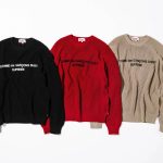 Supreme x CDG Sweater Red-Black-Beige