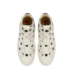 CDG Play Converse Polka Dot Red Heart Chuck Taylor All Star ’70 High Sneakers - Image 2