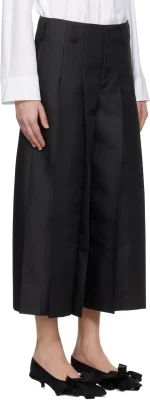 Comme des Garçons Black Gabardine Medium Trousers - Image 2