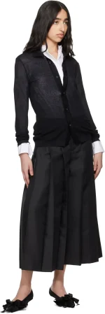 Comme des Garçons Black Gabardine Medium Trousers - Image 3