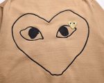 CDG Women’s Khaki Round-Neck Cardigan back view