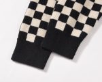 CDG Black Checkered Cardigan