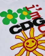 CDG Cactus Plant Flea Market T-Shirt 2 White back view