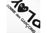 CDG Play Inverted Text T-Shirt White - Image 2