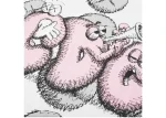 CDG Shirt X KAWS T-Shirt White/Pink/Grey - Image 2