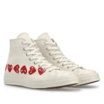 CDG x Converse Multi Heart sneakers back view