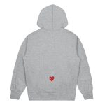 CDG x PLAY Hoodie – Grey back view