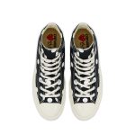 CDG Play Converse Polka Dot Red Heart Chuck Taylor All Star ’70 High Sneakers back view
