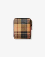 CDG Lenticular Tartan Full Zip Around Wallet Red/Yellow - Image 2