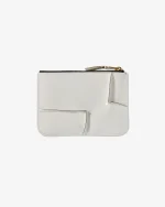 CDG Reversed Hem Zip Pouch White - Image 2