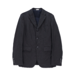 CDG Crushed Linen Cotton Twill Jacket Brown