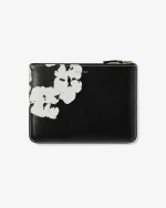 CDG x Denim Tears Wreath Zip Pouch Black SA5100 - Image 2