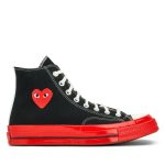 comme des garcons converse red bottom eu size front view